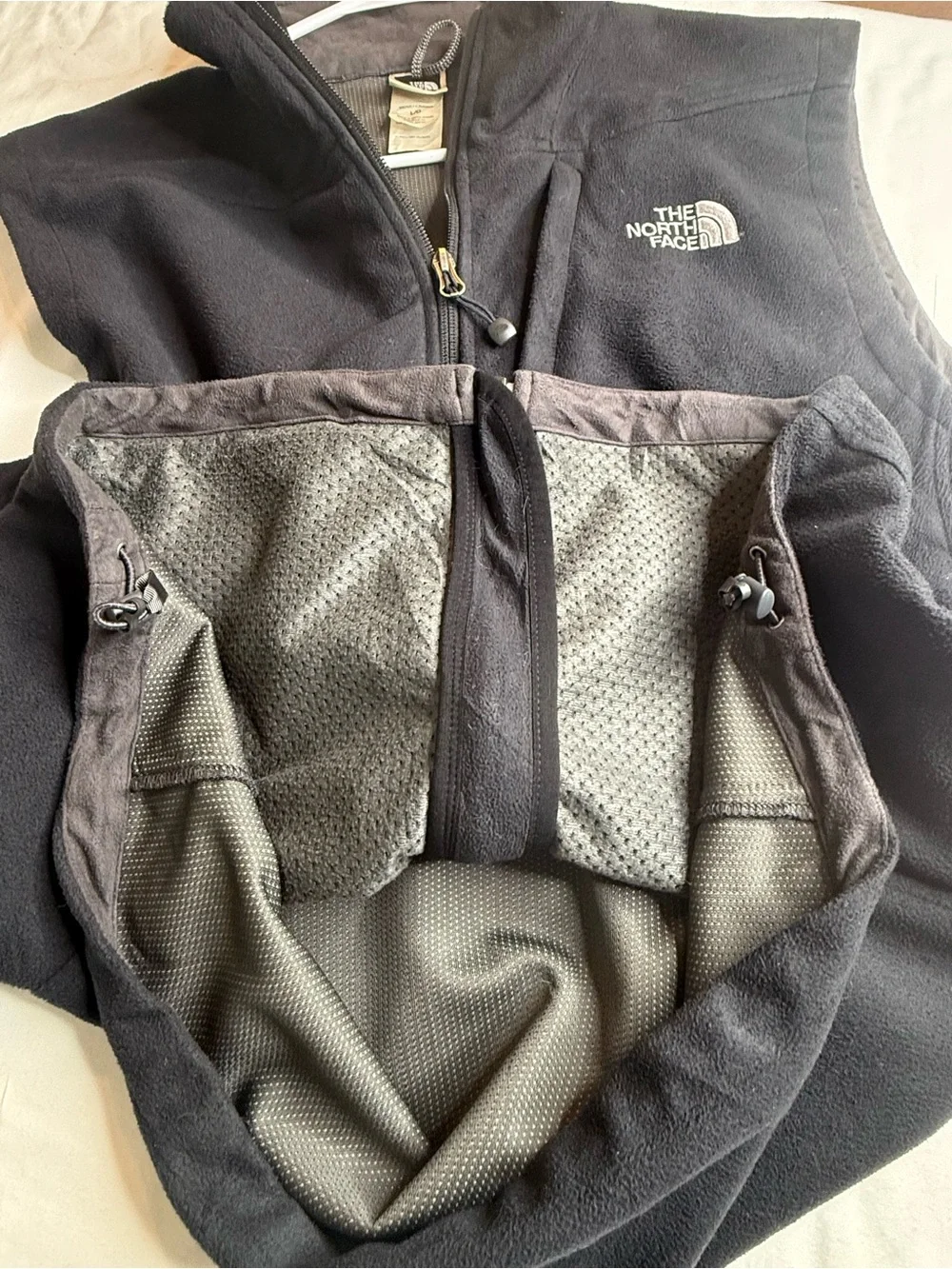 The North Face Black Men's Fleece Vest with Logo